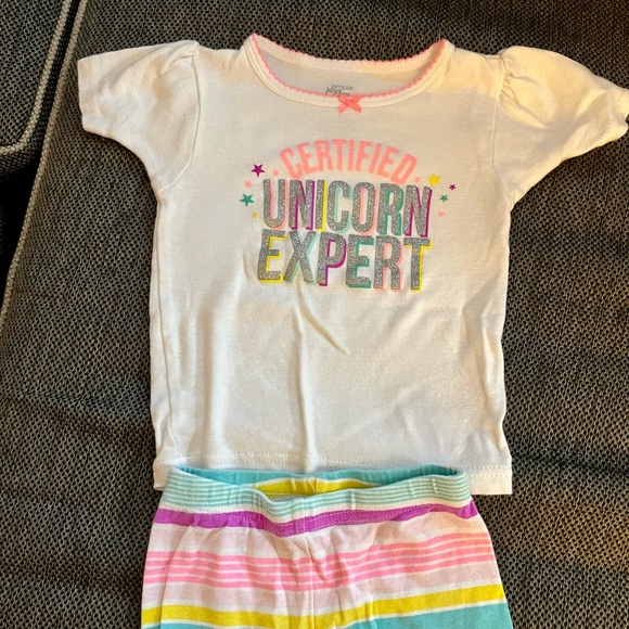 Carter’s 12 month unicorn pajama bundle - Picture 2 of 7
